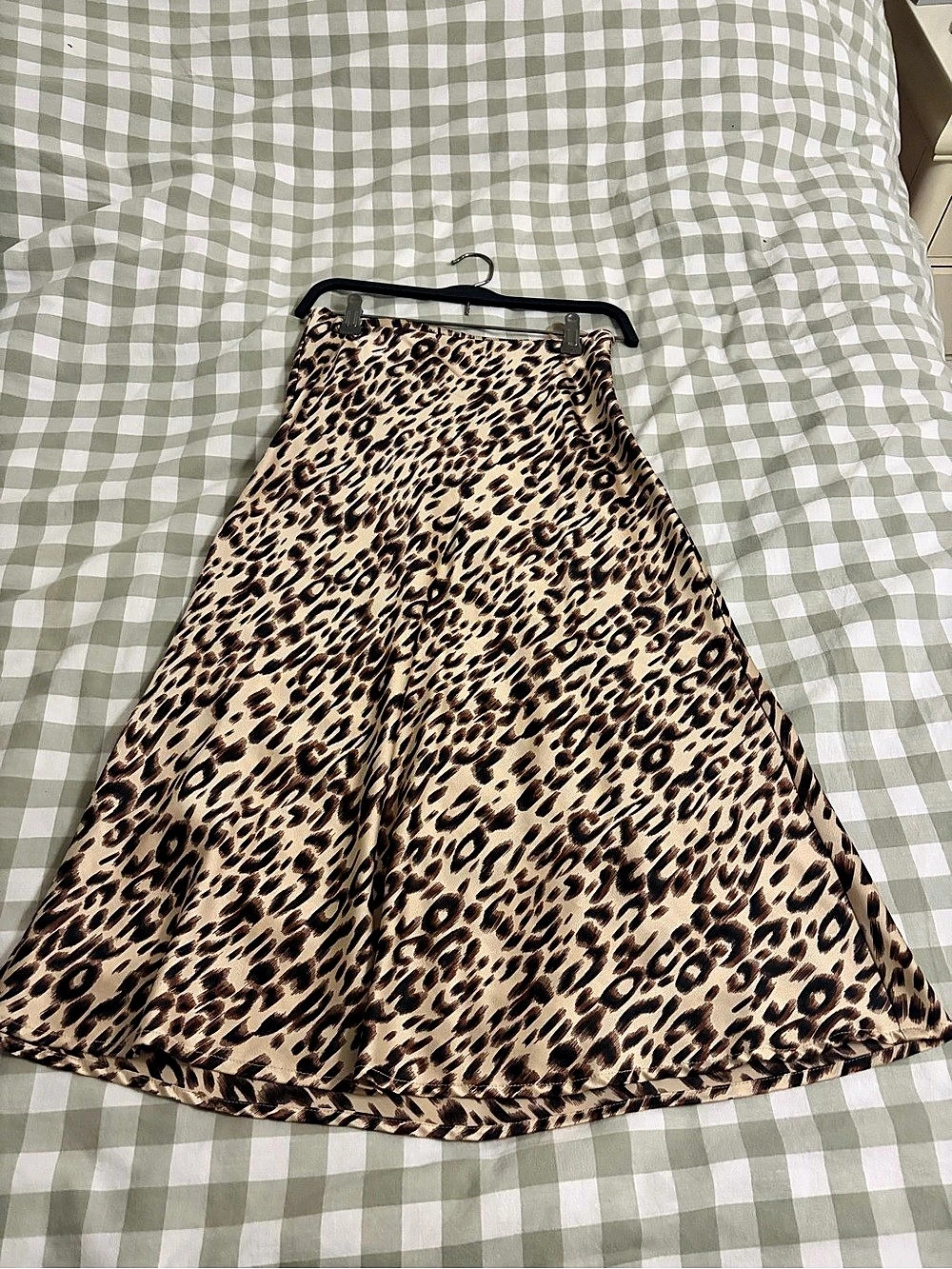 Cotton Candy LA Leopard Midi Skirt Brown & Black Size Large